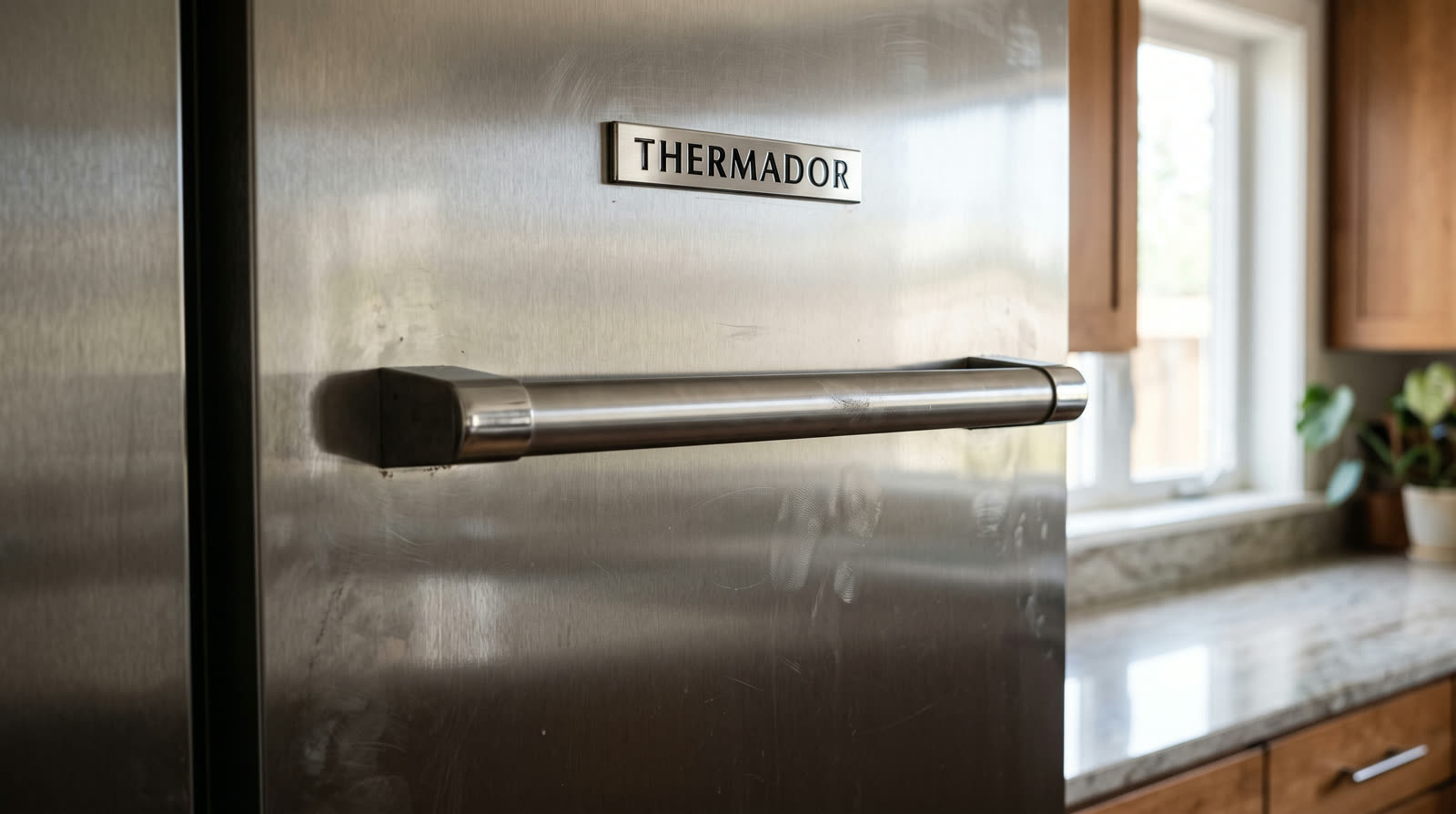 Thermador refrigerator door detail